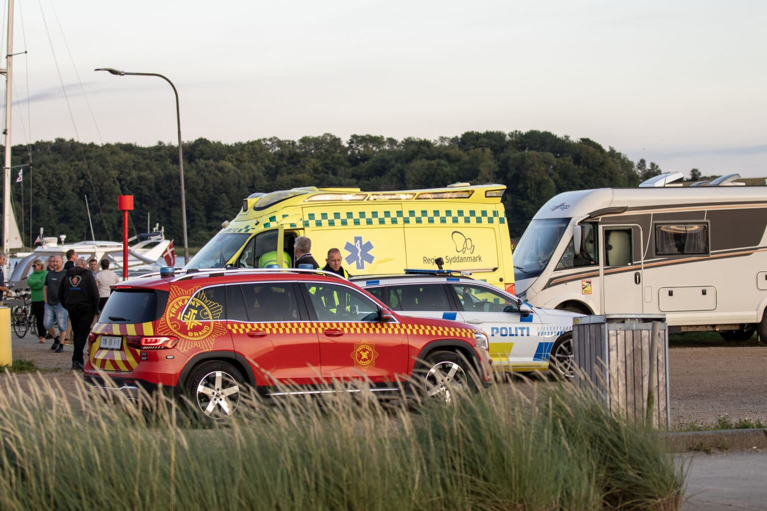 kæntrede i speedbåd