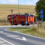 Markbrand ved Skamlingsvejen efter traktor brød i brand - TrekantBrand bekæmpede flammer i stubmark.