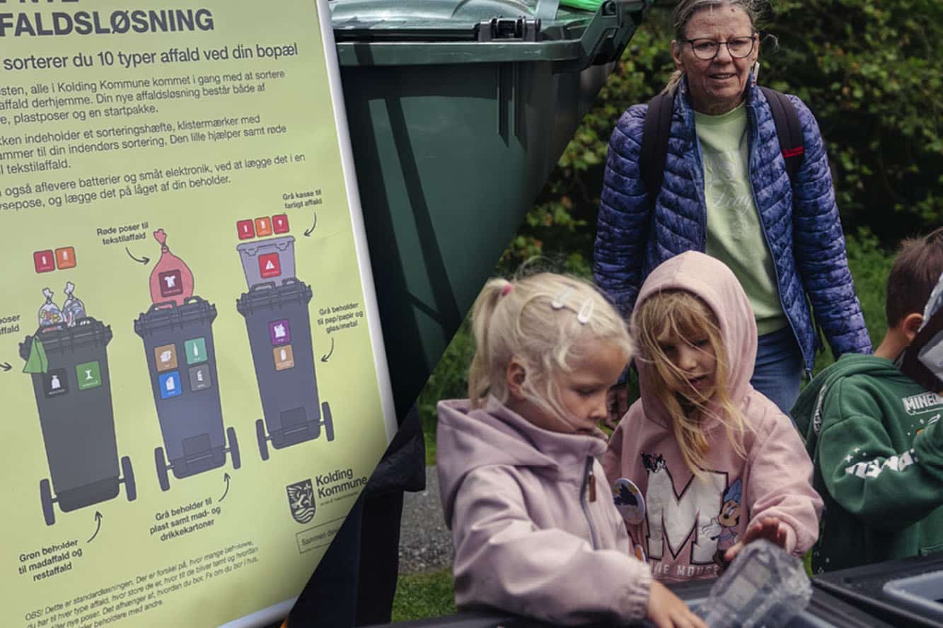 Børn kan hoppe op i skraldebilen til gratis genbrugsfest i Kolding