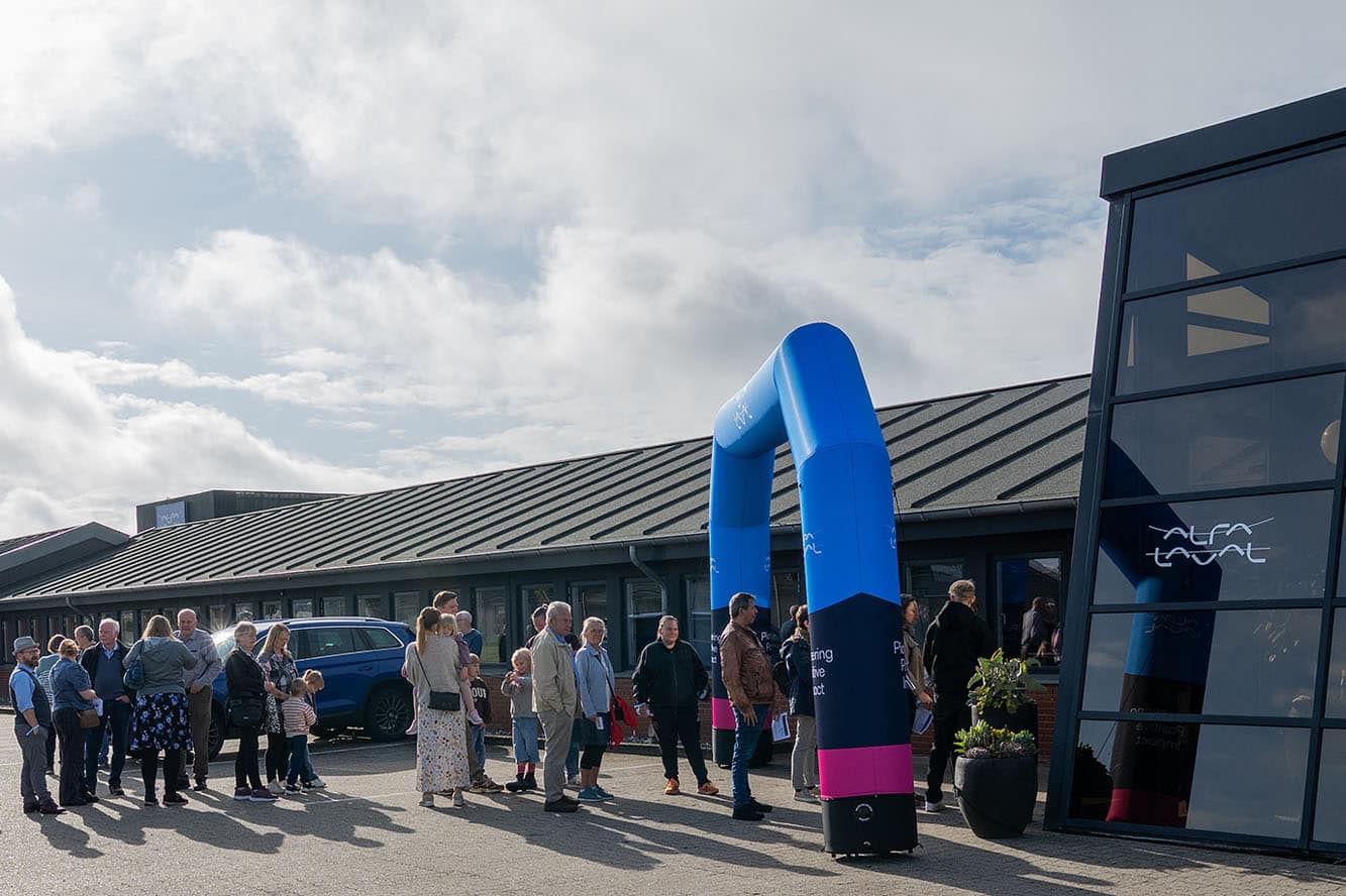 Familier til åbent hus hos Alfa Laval Kolding