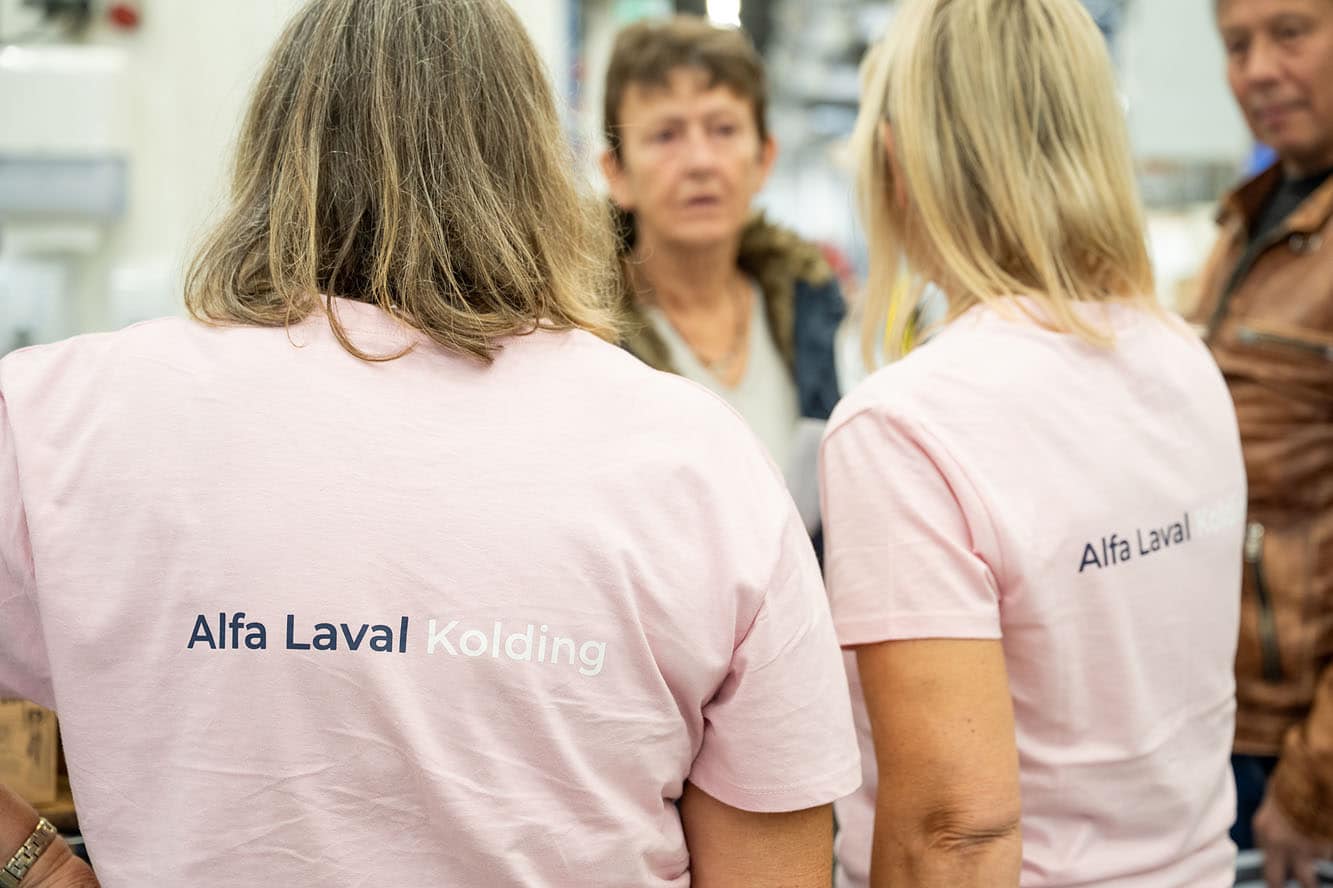 Familier til åbent hus hos Alfa Laval Kolding
