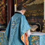 dronning margrethe graasten slotskirke blaa messehagel