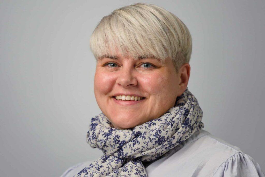 Portræt af formand for Børne-, Skole- og Familieudvalget i Kolding Kommune, Iben Lehmann Rasmussen (SF)