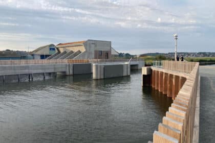 Promenaden og pumpe-slusen ved Marina Syd i Kolding vandt både arkitekturpris og borgernes favorit ved arkitekturpriser 2026