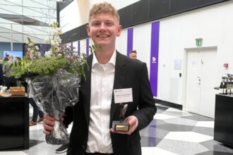 Magnus Emil Sloth Jørgensen fra HANSENBERG i Kolding med ML-prisen 2026