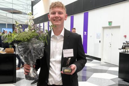 Magnus Emil Sloth Jørgensen fra HANSENBERG i Kolding med ML-prisen 2026