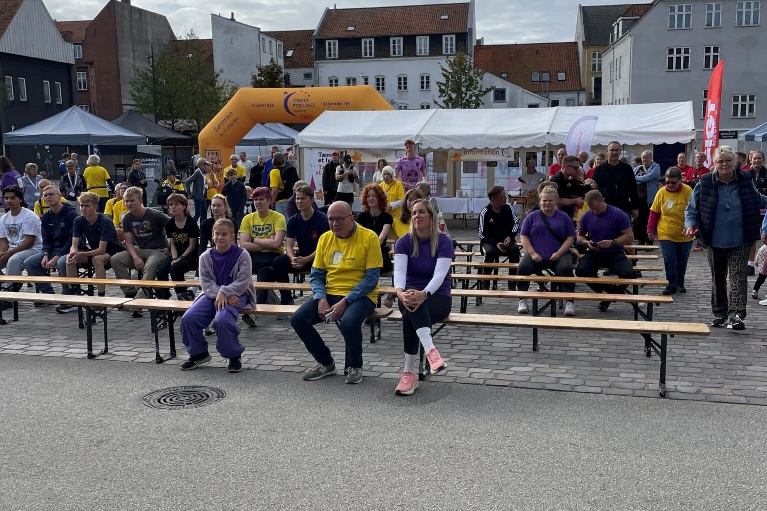 Deltagere til Stafet For Livet Kolding i Borchs Gård