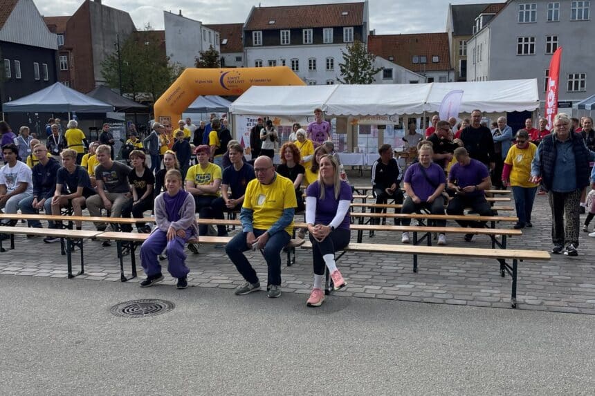 Deltagere til Stafet For Livet Kolding i Borchs Gård