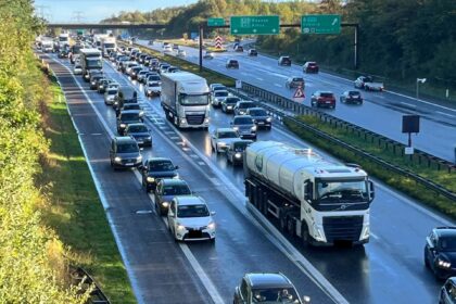 Lang kø på Sønderjyske Motorvej ved Kolding efter uheld ved Hylkedal